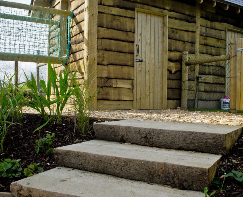 Wooden Play House Steps Feature, Steps, Play, House